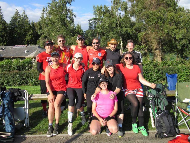 The founding squad, together in red