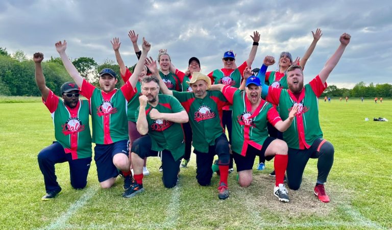 Arms up on the field at the Liverpool Tournament, May 2023